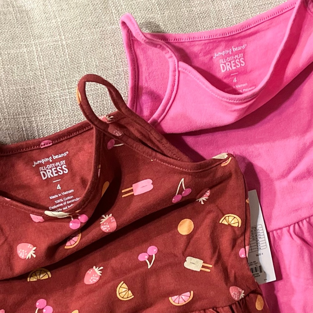 JUMPING BEANS Girls Dresses Set/Lot/Bundle - Picture 3 of 9